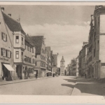 Bayern - Dillingen Königsstraße, sw-AK, gelaufen 1930