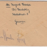 AM-Post - 50+16+10 Pfg. dt. Druck, Orts-Einschreibebrief Rendsburg 1946