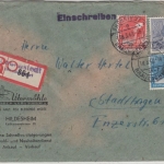 All.Bes./Kontrollrat - Lebenstedt ü. Braunschweig, Poststelle I Einschreibebrief