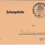 DR - Mosbach - Stadt d. Fachwerkbauten 1937, Handwerbestempel a. Zeitungsache