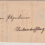 DR - 3 Pfg. Germania/Reichspost, Faltdrucksache (Holzversteigerung) Bödigheim n.
