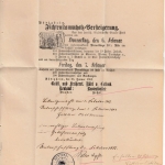 DR - 3 Pfg. Germania/Reichspost, Faltdrucksache (Holzversteigerung) Bödigheim n.