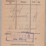 DR - Deinbach ü. Lauda, Landpost-Ra2 a. prov. Einlieferungszettel 1944
