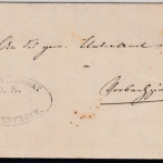 Württemberg - Mergentheim 1866, DKr. a. Dienstbrief n. Vorbachzimmern