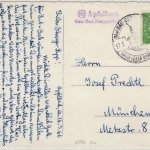 BRD - (14a) Apfelbach ü. Bad Mergentheim, Landpost-L2 a. Karte n. München 1960