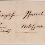 Württemberg - Creglingen 1877, K2 a. Dienst-"Wende"-brief n. Vorbachzimmern