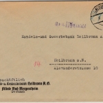 All.Bes. - Bad Mergentheim 9.1.46, Gebühr bezahlt, L1 a. Brief n. Heilbronn