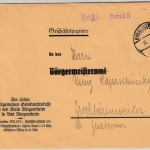 All.Bes. - Bad Mergentheim 25.1.46, Gebühr bezahlt, L1 a. Geschäftspapieren n.
