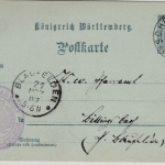 Württemberg - 2 Pfg. GA-Karte/Oberamtsverkehr Schrozberg - Blaufelden 1907