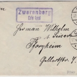 DR - Zwerenberg Calw Land, Landpost-Ra2 a. Brief n. Pforzheim 1933