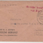 All.Bes. - Hirsau (Kr. Calw) 4.12.45, Gebühr bezahlt 12 Rpfg., L2 a. Brief n.