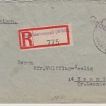 All.Bes. - Bad Liebenzell 18.1.46, Gebühr bezahlt, L1 a. Einschreibebrief n.