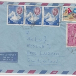 Nepal - 3x10 P. Everest u.a., Luftpostbrief i.d. SCHWEIZ, Butwal - Luzern 1969