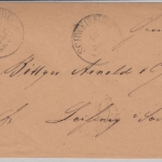 Bayern - 3 Kr. Wappen/gez., Brief K1 Schweinfurt - Leisnig/Sachsen 1873