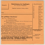 BRD - 2x2 M. Hauptmann, Paketkarte Gehrden - Erlangen 1962