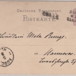 DR - Celle, Stations-L1 + Bahnpost-L3 harburg-Hannover a. GA-Karte 1882 n.