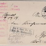 DR - Frei lt. Avers Nr.21/Zustellurkunde, Nienburg - Borstel 1912
