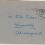 All.Bes. - Steinhude 18.8.45, Zustellgeld bezahlt, L1 a. Brief n. Hannover