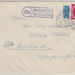 BRD - (20a) Reinsehlen ü. Soltau (Han), Landpost-Ra2 a. Brief n. München 1953