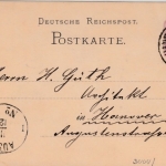 DR - Hannover-Linden 11/12 83, Klaucke-Stpl. a. 5 Pfg. GA-Karte n. Hannover