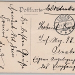 Niedersachsen - Emden - am Aussenhafen, sw-AK, gelaufen/Soldatenkarte 1908