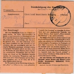 DR - Ihlowerfehn ü. Aurich, Poststell I, Wertpaketkarte n. Kempten 1943