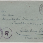 DR - 8 Pfg. Hkr., Ortsbrief Oldenburg 19.3.45, ohne Inhalt