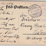 DR - Matrosen-Artl.Abtlg. Wilhelmshaven, Briefstpl. a. Feldpostkarte Sande 1915