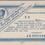 DR - Oldenburg 1903, dek. illustr. Werbedrucksachenkarte (transport. Kesselöfen)