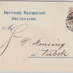 DR - Oldenburg 1903, dek. illustr. Werbedrucksachenkarte (transport. Kesselöfen)