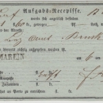Österreich - Marein (1860), L1 a. Aufgabs-Recepisse f. Wertbrief n. Bruck/Mur