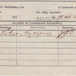 Österreich - Liezen (1850), L1 a. Recepissen-Nachweis m. Gebührenvermerk