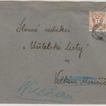 Österreich/Tschechien - 2 Kr. Doppeladler, Drucksache, K2 Wischau - Meseritsch