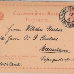 Bosnien/Herzegowina - 2 Kr. GA-Karte/F-Teil, KuK Militärpost Sarajevo - Mannheim