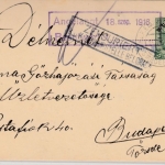 Österreich/KuK-Feldpost - 5 H. GA-Karte, Smederevo - Budapest 1916, Zensur-Ra2