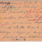 Bayern - 10 Pfg. GA-Karte Hupp, Burghausen - Halle 1919, Durchlaufzensur "K"