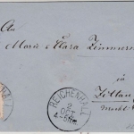 Bayern - 3 Kr. Wappen gez., Brief K1 Reichenhall - Zittau, ohne Inhalt