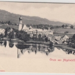 Bayern - Högelwörth, Gruss aus.., sw-AK (Gesamtansicht), ungelaufen ca. 1900