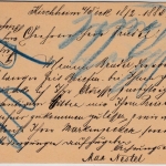 Württemberg - Kirchheim u/Teck 1880, Dkr a. 5 Pfg. GA-Karte n. Wien