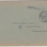 All.Bes. - Wernau 19.3.46, Gebühr bezahlt...Rpf., L1 a. Brief n. Fellbach