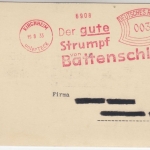 DR - 3 Pfg. AFS "Battenschlag Strumpf", Drucks.karte 1933 - Werbetext !!!!