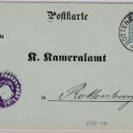 Württemberg - 2 Pfg. GA-Karte/Zudruck Brantwein, Ortskarte Rottenburg 1907