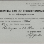 Württemberg - 2 Pfg. GA-Karte/Zudruck Brantwein, Ortskarte Rottenburg 1907