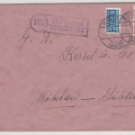 BRD - (14b) Dottingen ü. Münsingen, Landpost-Ra2 a. Brief n. Michelau 1954
