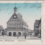 Württemberg - Metzingen, Marktplatz - Ansichtskarte, gelaufen 1905