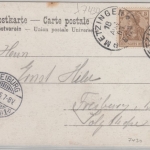 Württemberg - Metzingen, Marktplatz - Ansichtskarte, gelaufen 1905