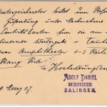 DR - K.Württ.Bahn-Post 35, Z.228, 5 Pfg. GA-Karte v. Balingen - Stuttgart 1907