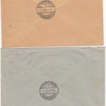 DR - Balingen 1934/35, 2 versch. 62 Pfg. AFS "Behr Trikot" a. R-Postaufträgen