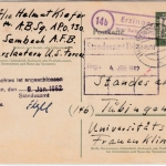 BRD - (14b) Erzingen ü. Balingen, Landpost-Ra2 a. GA-Karte n. Tübingen