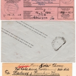 Württemberg/BRD - Ebingen ca. 1865/1955, 6 interessante Heimatbelege